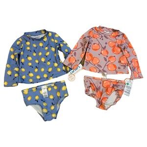 2 Carter’s 12 month girls 2 piece swimsuits